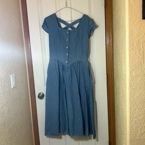 Vintage 90’s Jean dress, denim color
